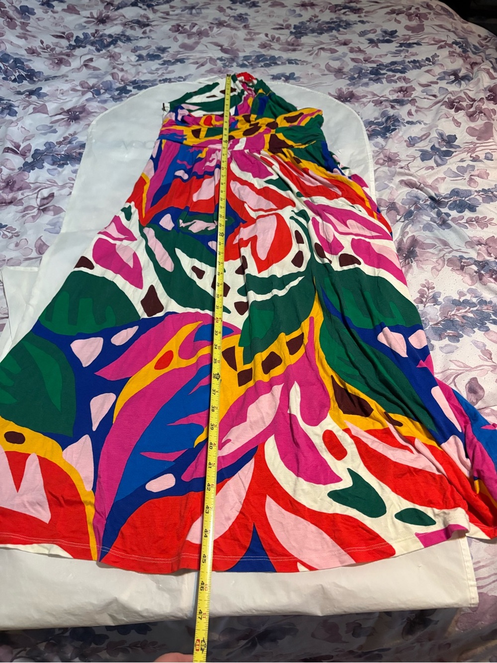 Boden Sydney Green & Multicolor Twist Halter Maxi Dress - Picture 11 of 16